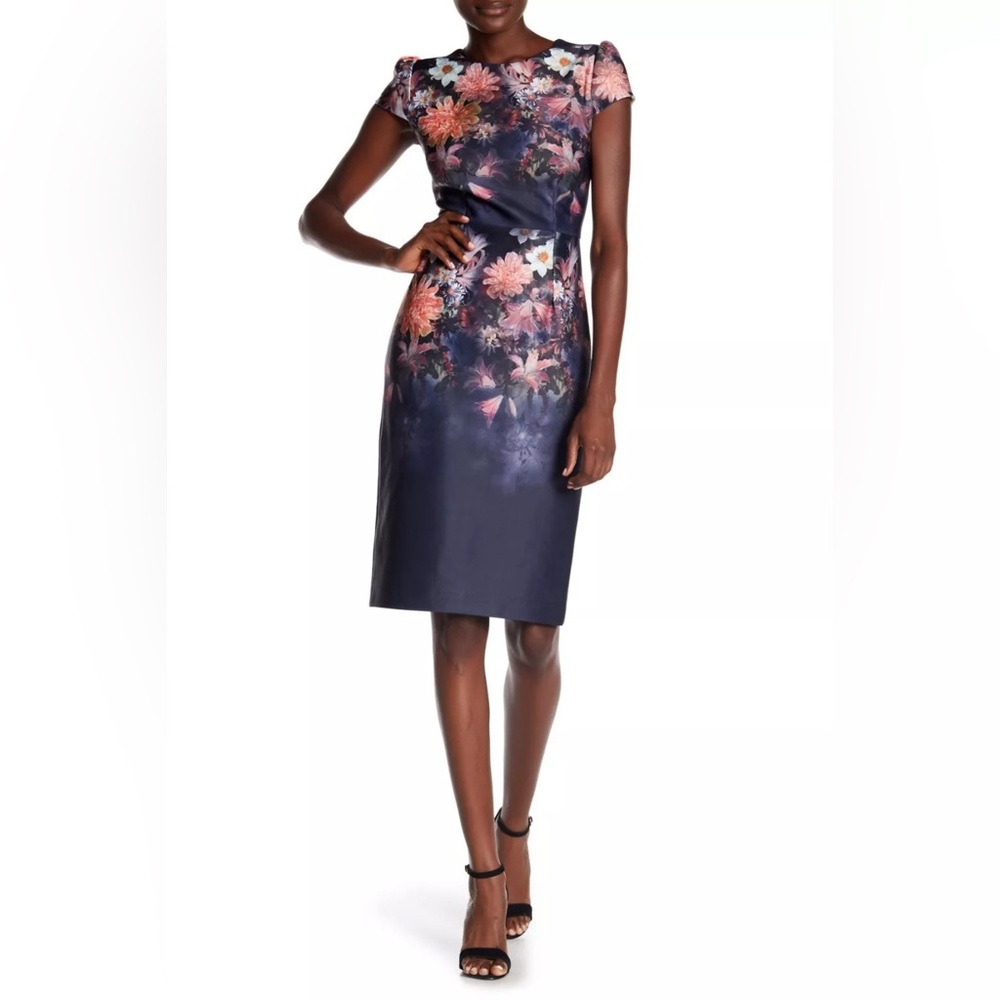 Betsey Johnson Floral Cap Sleeve Dress GORGEOUS!